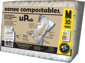 uPads are available in 4 sizes: MEDIUM Bag 30  (500ml, 44 x 22cm) 