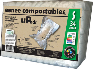 uPads are available in 4 sizes: SMALL Bag 34  (300ml, 40 x 19cm)